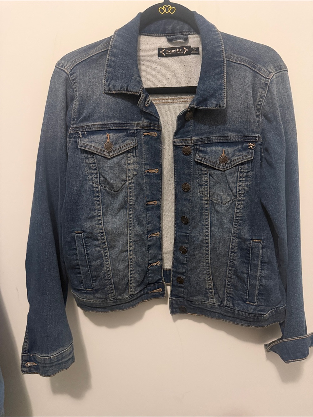 Nanette Lepore Medium Blue Denim Jean Jacket